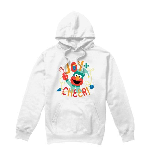 Front - Sesame Street Unisex Adult Joy And Cheer Elmo Christmas Hoodie