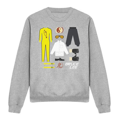 Front - Bruce Lee Unisex Adult Lee Gift Set Heather Sweatshirt