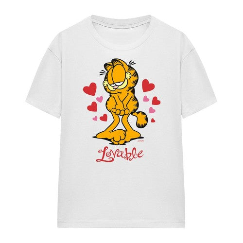 Front - Garfield Womens/Ladies Lovable T-Shirt