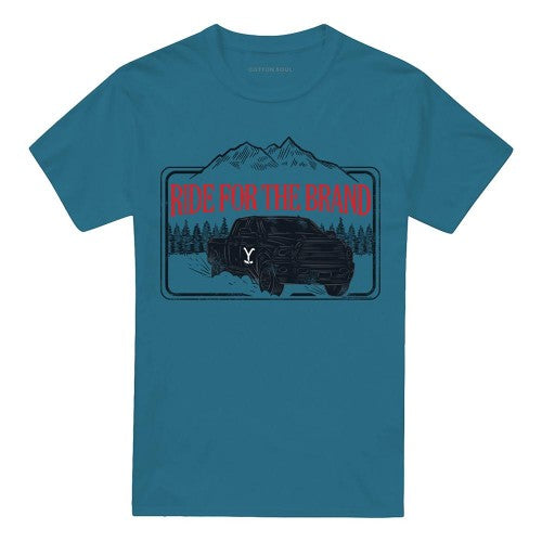 Front - Yellowstone Unisex Adult Ride For The Brand Track T-Shirt