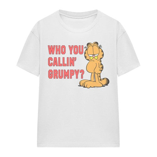 Front - Garfield Womens/Ladies Who You Callin Grumpy T-Shirt