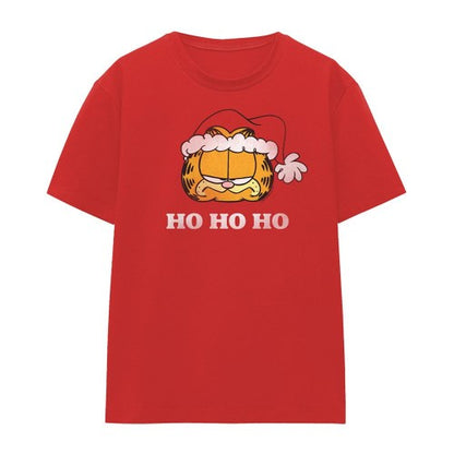 Front - Garfield Womens/Ladies Ho Ho Ho T-Shirt