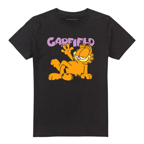 Front - Garfield Unisex Adult Greeting T-Shirt