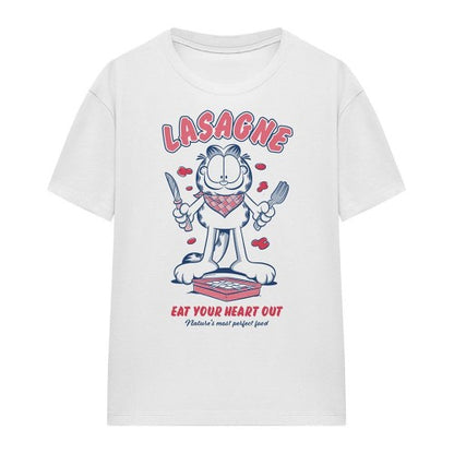 Front - Garfield Womens/Ladies Lasagne T-Shirt