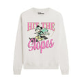 Front - Disney Womens/Ladies Hit The Slopes Mickey Mouse Sweatshirt
