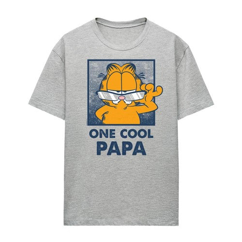 Front - Garfield Womens/Ladies One Cool Papa Heather Fathers Day T-Shirt