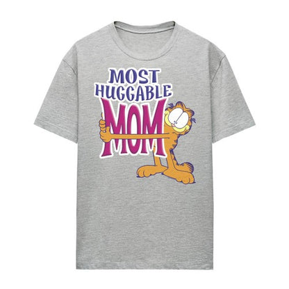 Front - Garfield Womens/Ladies The Most Huggable Mom Heather T-Shirt