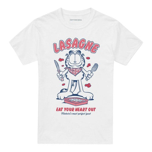 Front - Garfield Unisex Adult Lasagne T-Shirt