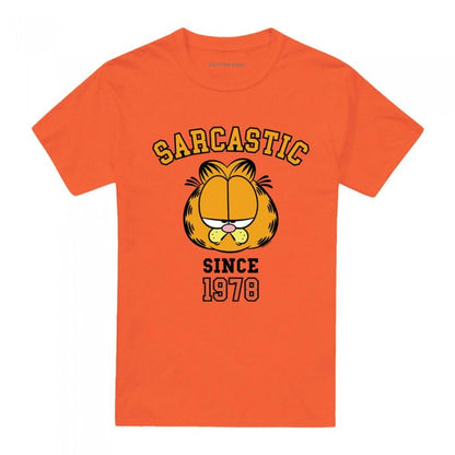 Front - Garfield Unisex Adult Sarcastic Since 1978 T-Shirt