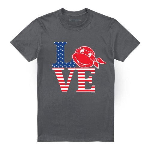 Front - Teenage Mutant Ninja Turtles Unisex Adult Love T-Shirt