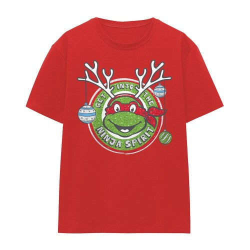 Front - Teenage Mutant Ninja Turtles Womens/Ladies Get Into The Ninja Spirit T-Shirt