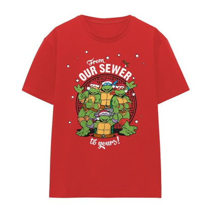 Front - Teenage Mutant Ninja Turtles Womens/Ladies From Our Sewer To Yours T-Shirt