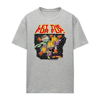 Front - Garfield Womens/Ladies Let The Fur Fly Heather T-Shirt