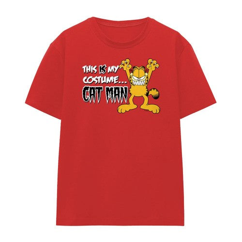 Front - Garfield Womens/Ladies Cat Man T-Shirt