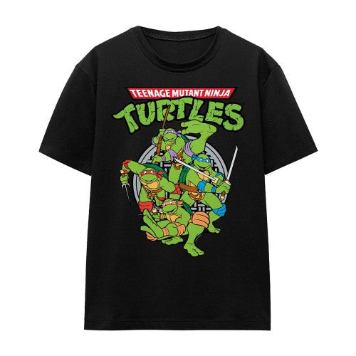 Front - Teenage Mutant Ninja Turtles Womens/Ladies Group T-Shirt