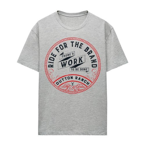 Front - Yellowstone Womens/Ladies There´s Work to Be Done Heather T-Shirt