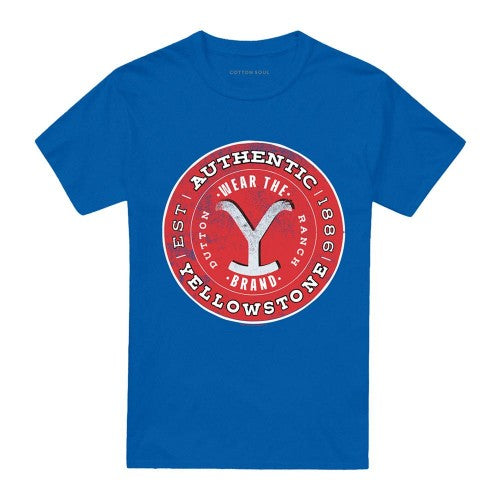 Front - Yellowstone Unisex Adult Authentic Yellowstone Badge T-Shirt