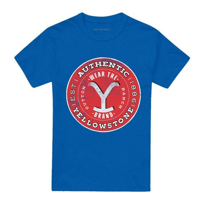 Front - Yellowstone Unisex Adult Authentic Yellowstone Badge T-Shirt