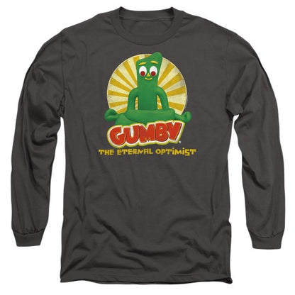 Front - Gumby Unisex Adult The Internal Optimist Long-Sleeved T-Shirt
