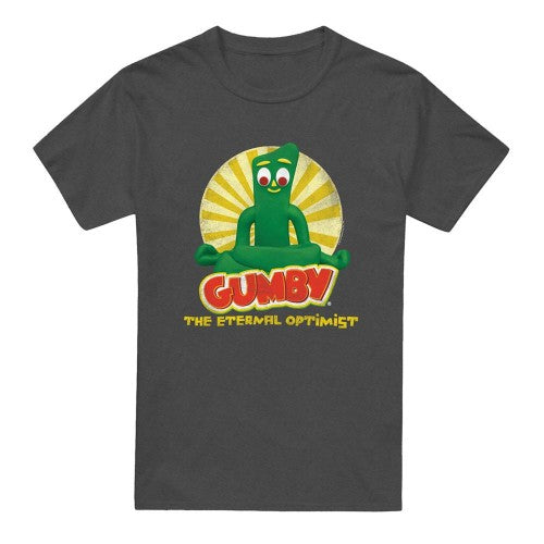 Front - Gumby Unisex Adult The Internal Optimist Heather T-Shirt