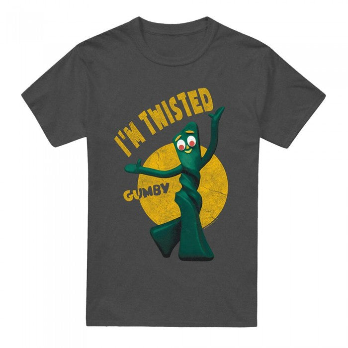 Front - Gumby Unisex Adult Twisted Heather T-Shirt