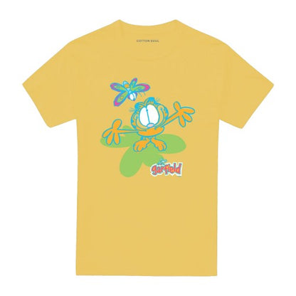 Front - Garfield Unisex Adult Butterfly T-Shirt