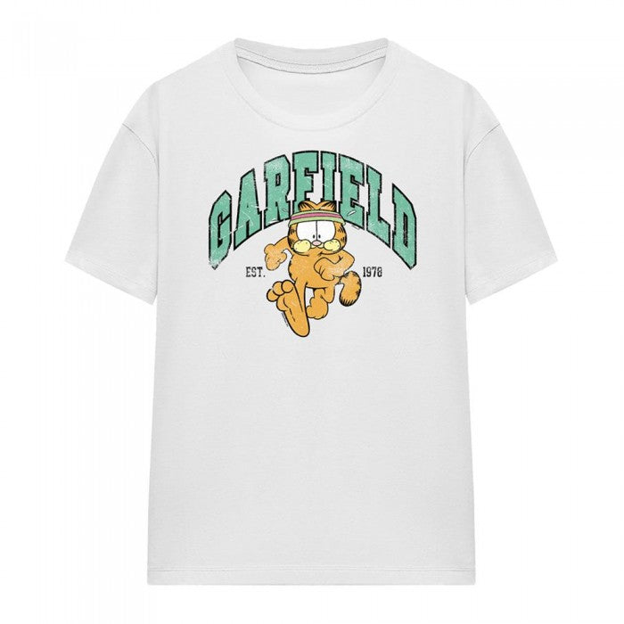 Front - Garfield Womens/Ladies Track And Field Collegiate T-Shirt
