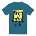 Front - SpongeBob SquarePants Unisex Adult Yellow Is The New Black T-Shirt