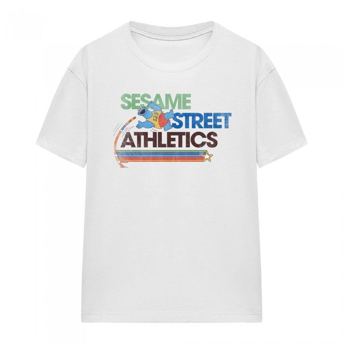 Front - Sesame Street Womens/Ladies Athletic T-Shirt