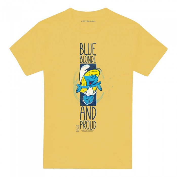 Front - The Smurfs Unisex Adult Blue Blonde And Proud Smurfette T-Shirt