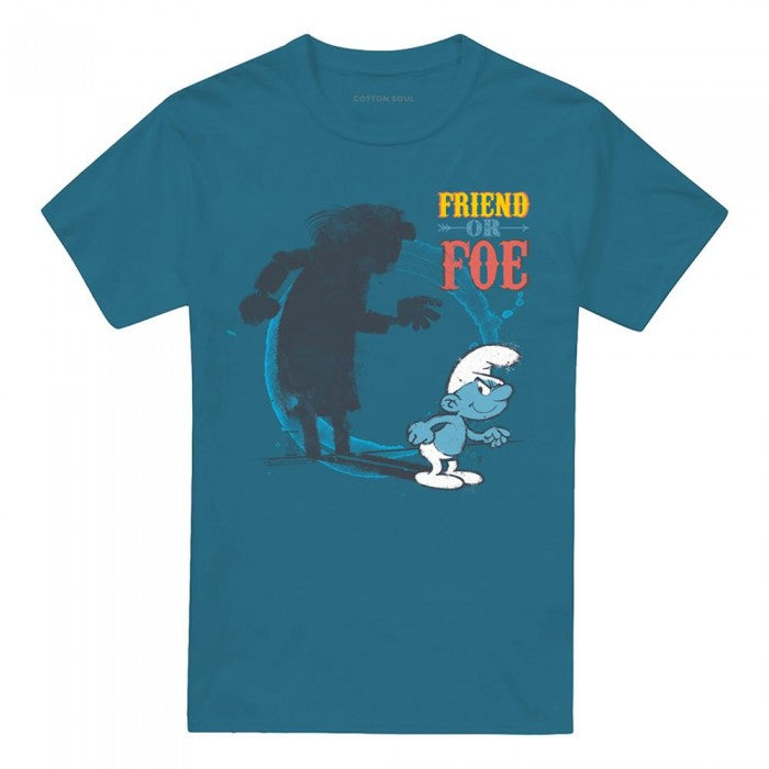 Front - The Smurfs Unisex Adult Friend Or Foe Gargamel Shadow T-Shirt