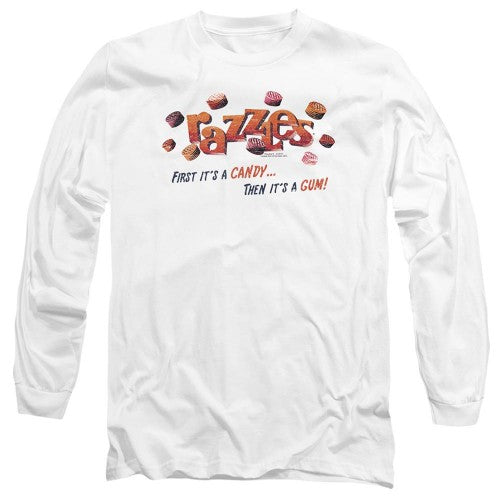 Front - Dubble Bubble Unisex Adult A Gum And A Candy Long-Sleeved T-Shirt