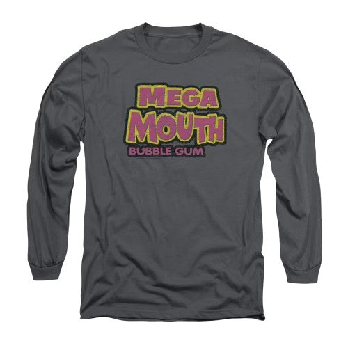 Front - Dubble Bubble Unisex Adult Mega Mouth Long-Sleeved T-Shirt