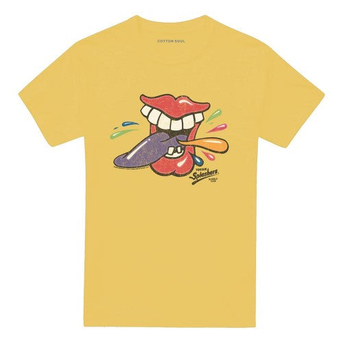 Front - Dubble Bubble Unisex Adult Rolling Tongue T-Shirt