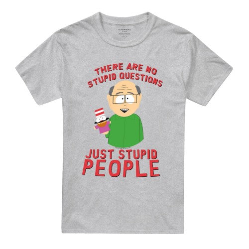 Front - South Park Mens Mr Garison Heather T-Shirt