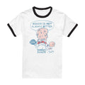 Front - Dubble Bubble Unisex Adult Bigger Ringer T-Shirt