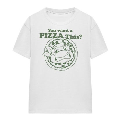 Front - TMNT Womens/Ladies You Want A Pizza Me T-Shirt