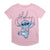Front - Lilo & Stitch Womens/Ladies Aloha Heart T-Shirt