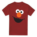 Front - Sesame Street Unisex Adult Elmo Face T-Shirt