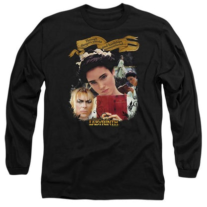 Front - Labyrinth Unisex Adult Dangers Untold Long-Sleeved T-Shirt