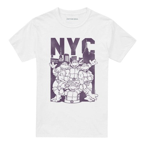 Front - Teenage Mutant Ninja Turtles Unisex Adult NYC Turtles T-Shirt