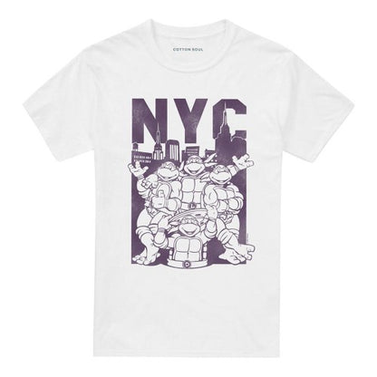 Front - Teenage Mutant Ninja Turtles Unisex Adult NYC Turtles T-Shirt