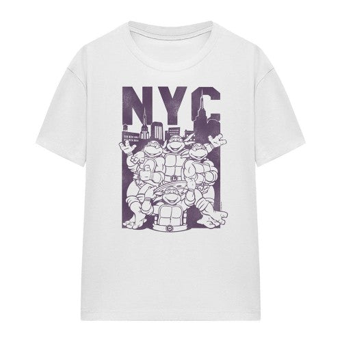 Front - Teenage Mutant Ninja Turtles Womens/Ladies NYC Turtles T-Shirt