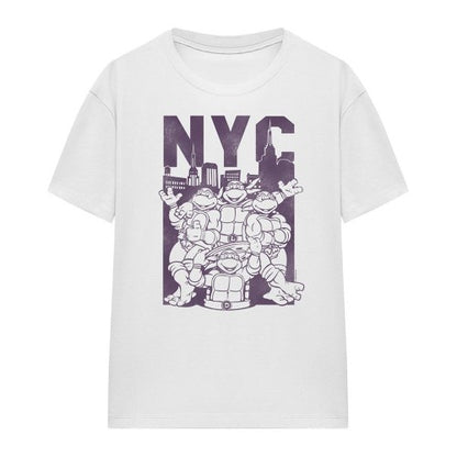 Front - Teenage Mutant Ninja Turtles Womens/Ladies NYC Turtles T-Shirt