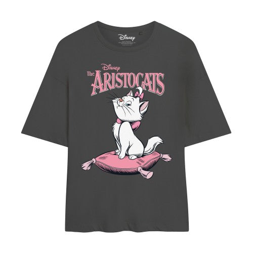 Front - The Aristocats Womens/Ladies Marie Oversized T-Shirt