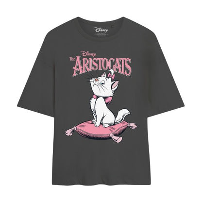 Front - The Aristocats Womens/Ladies Marie Oversized T-Shirt
