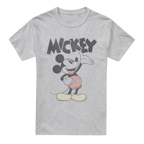 Front - Mickey Mouse & Friends Mens Washout Heather T-Shirt