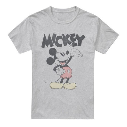 Front - Mickey Mouse & Friends Mens Washout Heather T-Shirt