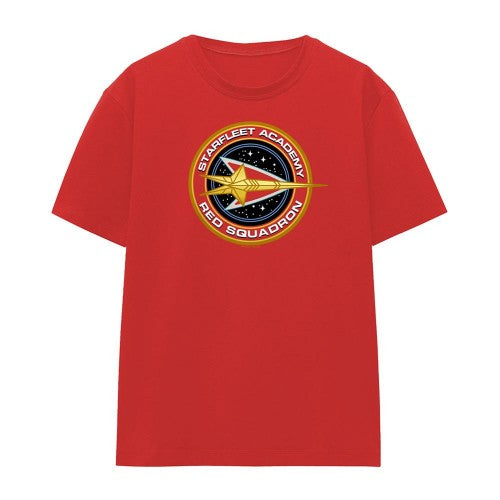 Front - Star Trek Womens/Ladies Red Squadron T-Shirt