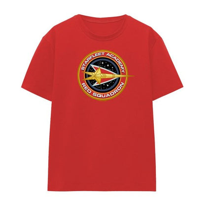 Front - Star Trek Womens/Ladies Red Squadron T-Shirt